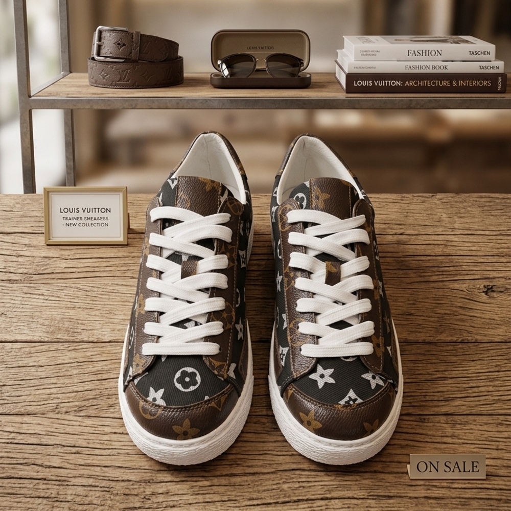 New Classy Monogram Quiet Luxury Sneakers - Picture 3 of 6